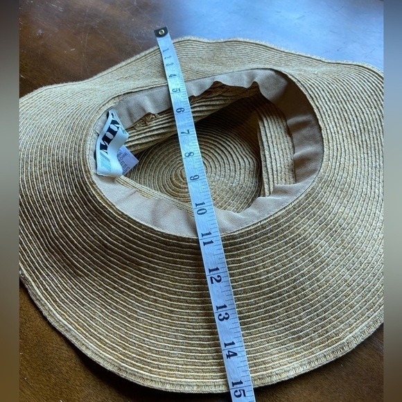 Mint by Goorin Tan Braided 100% Paper Sun Hat Women's Size O/S - Picture 5 of 13